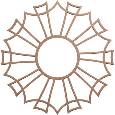 Ekena Millwork Augustus Wood Fretwork Pierced Ceiling Medallion, Wood (Paint Grade), 20"OD x 7"ID x 3/8"T CMWP20X20X0375AUMF